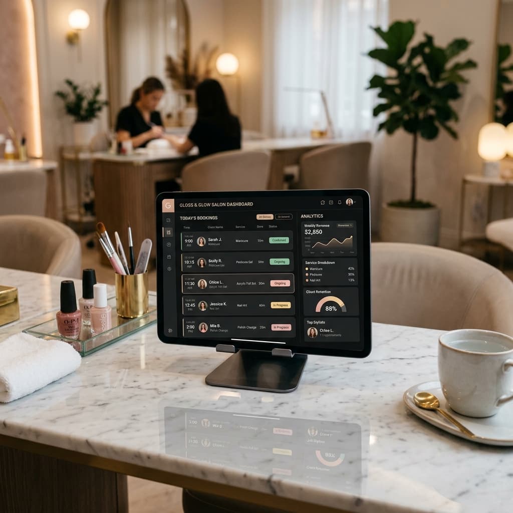 Salon Dashboard Tablet
